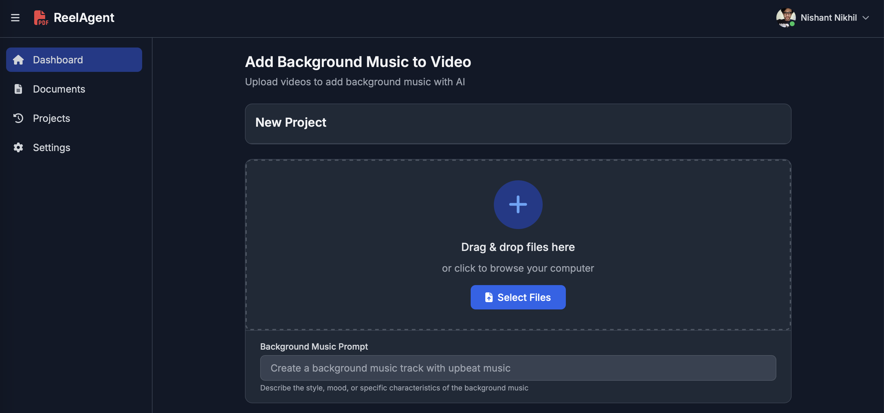 ReelAgent Dashboard Preview